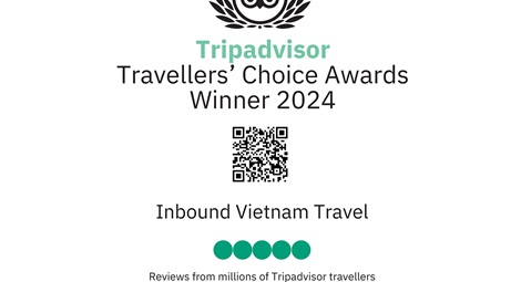Inbound Vietnam Travel receives the Traveller’s Choice 2024 award from TripAdvisor
